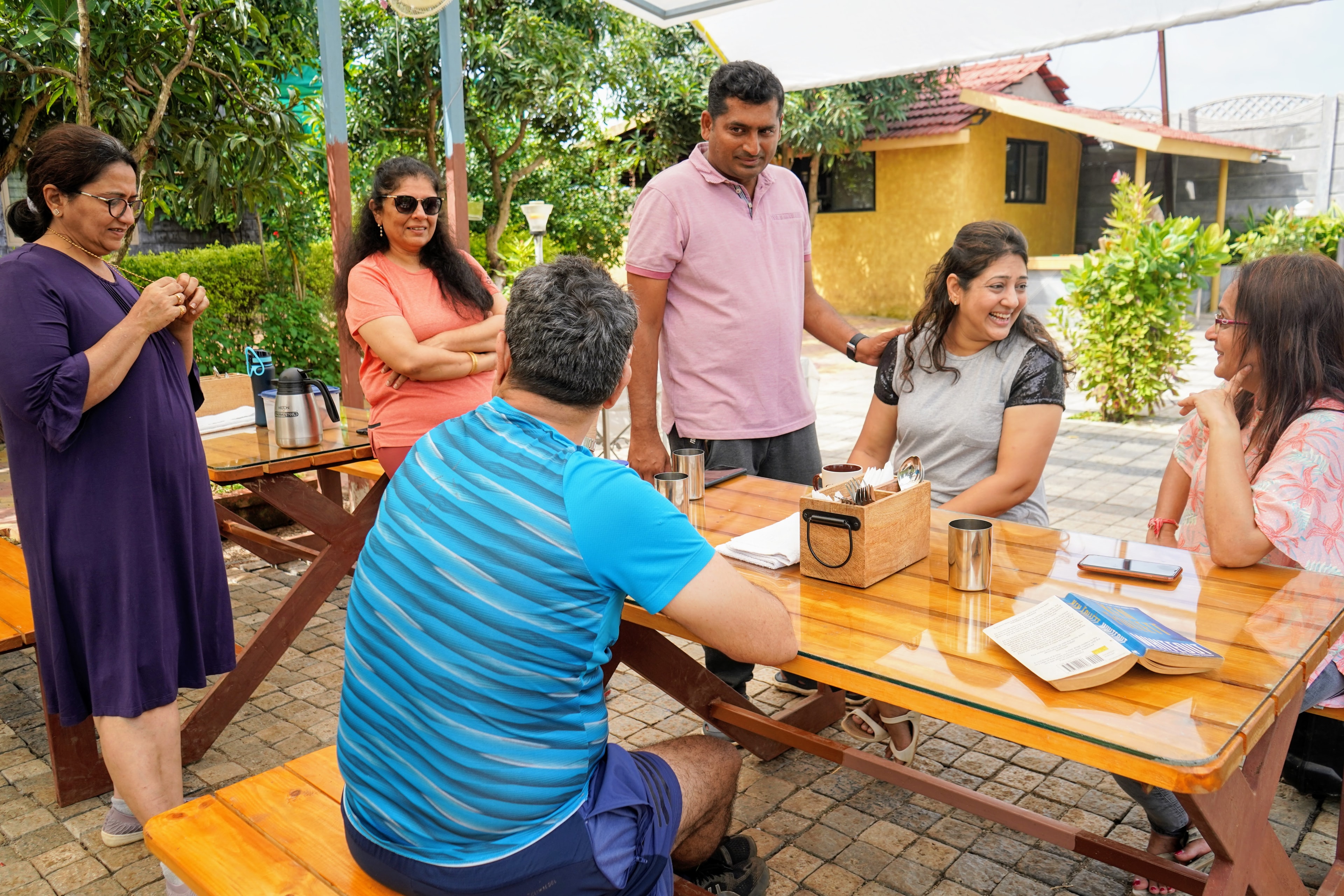 Guests enjoying the vibe