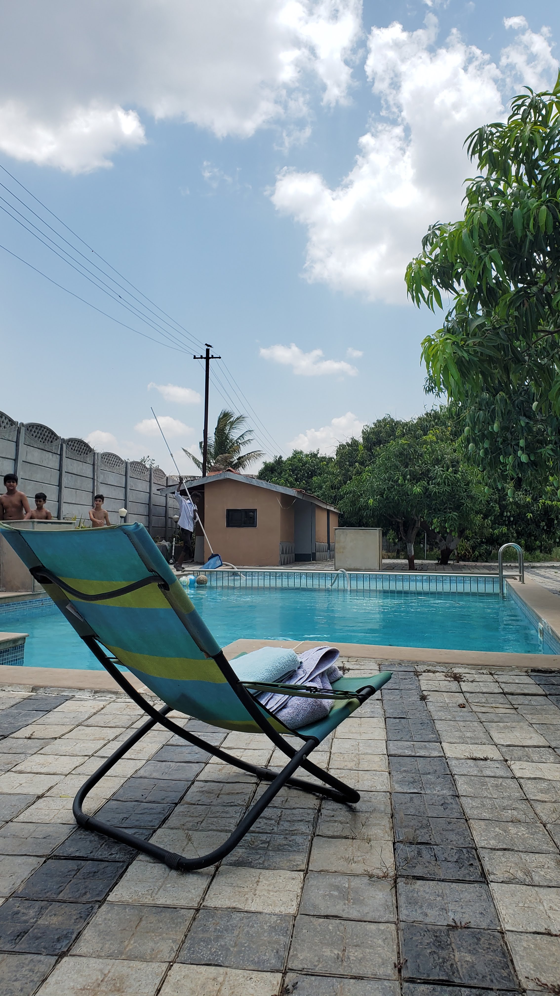 Poolside relaxation