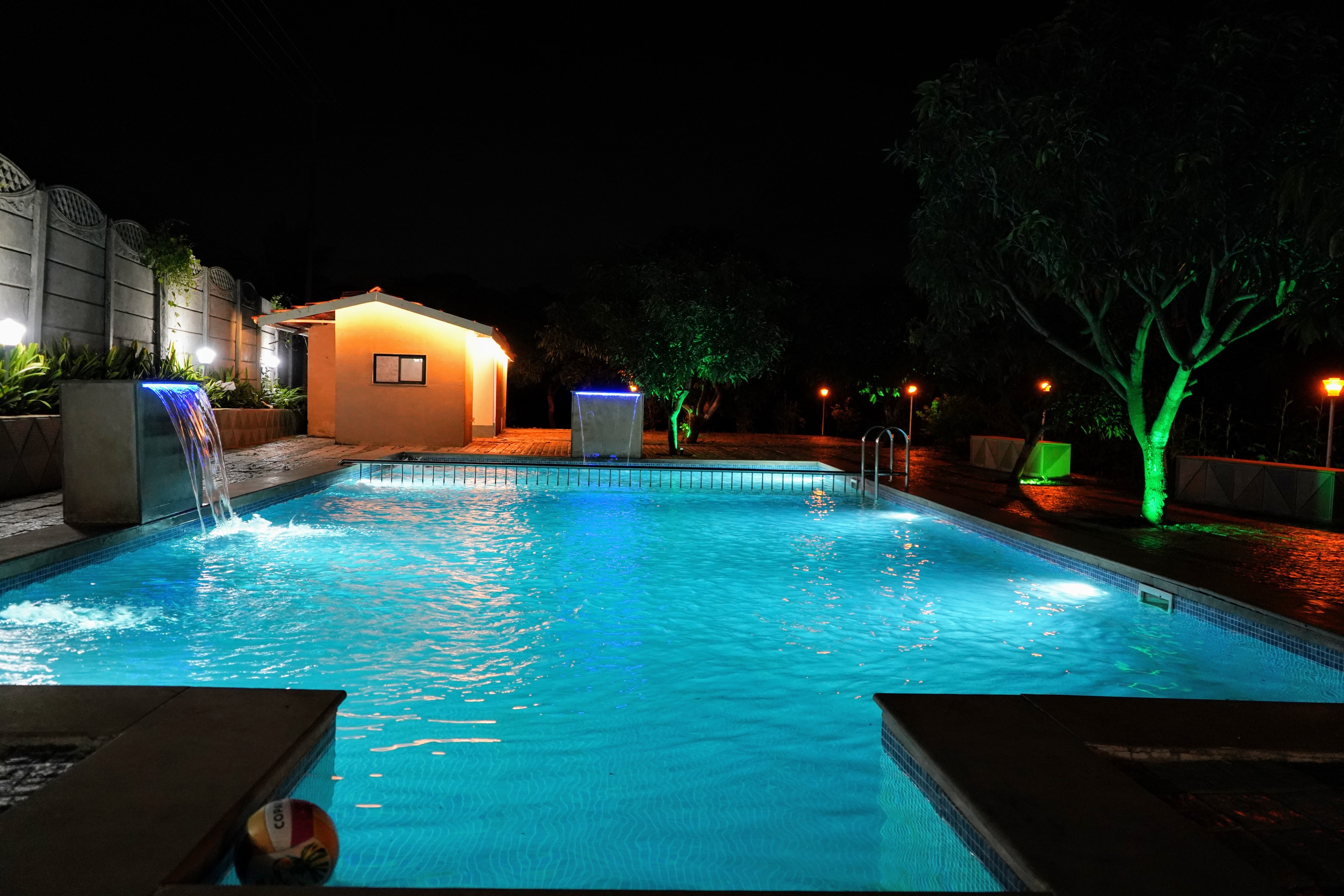 Evening by the pool